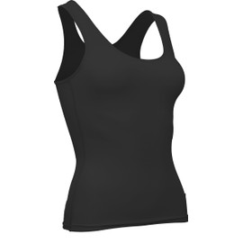 Game Gear HT-250 Women's Training Compression Tank w/Bra Liner (Medium, Black)