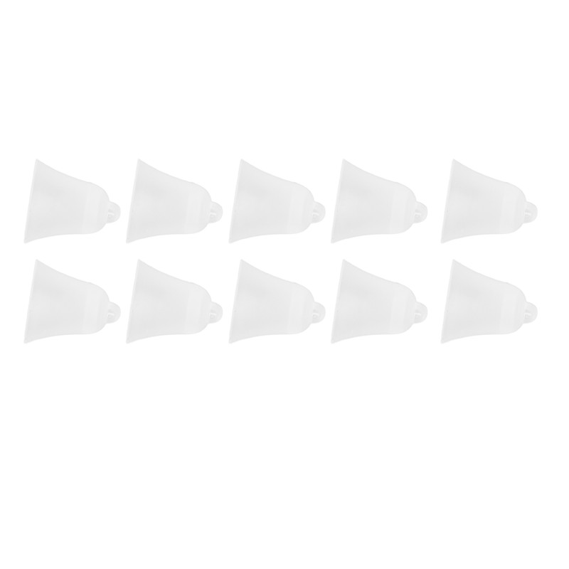 10Pcs 3 Hole White Hearing Amplifier Domes Earbud Tips Soft
