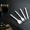 Leather Craft Tool Hole Punches 1+2+4+6 Prong Lacing Stitching Punch,