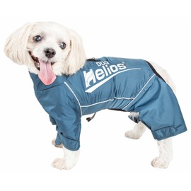 Pet Life ® Dog Helios 'Hurricanine' Waterproof Reflective and Multi-Adjusting Full Body Extreme Winter Pet Dog Coat or Jacket with Heat Retention Blackshark Technology