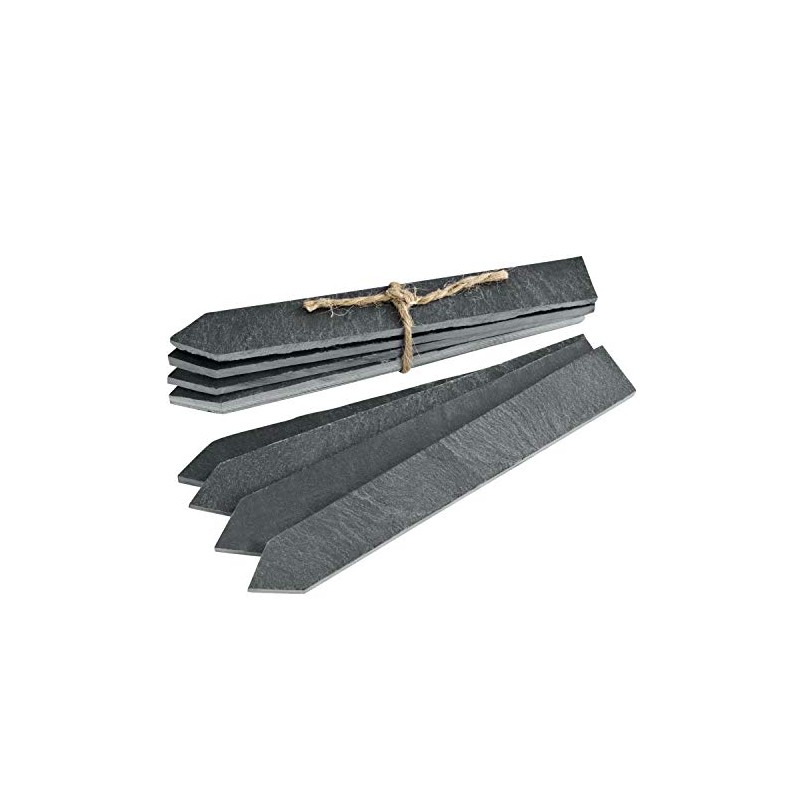 GardenMate Set of 8 Slate Plant Labels, Medium 15 x
