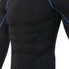 Men's High Elastic Compression Shirts Long Sleeves Sports Top for