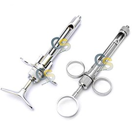 DENTAL CARTRIDGE SYRINGE + ANESTHETIC 3 RINGS SYRINGE G.S INSTRUMENTS
