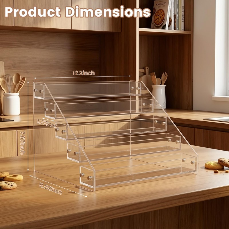 Dorblely 5 Tier Cookie Display Stand - Acrylic Cookie Holder