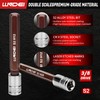LLNDEI 3/8-Inch Drive Extra Long Allen Hex Bit Socket Set