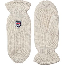 Hestra Basic Wool Mittens Gloves Men's Gloves Women's Gloves with Lining, off-white