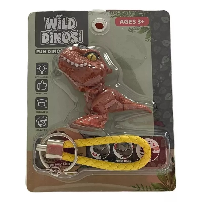 KFMX Llavero De Dinosaurio Para Niños Mordelón Divertido