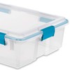Sterilite Multipurpose 37 Quart Clear Plastic Under-Bed Storage Tote Bins