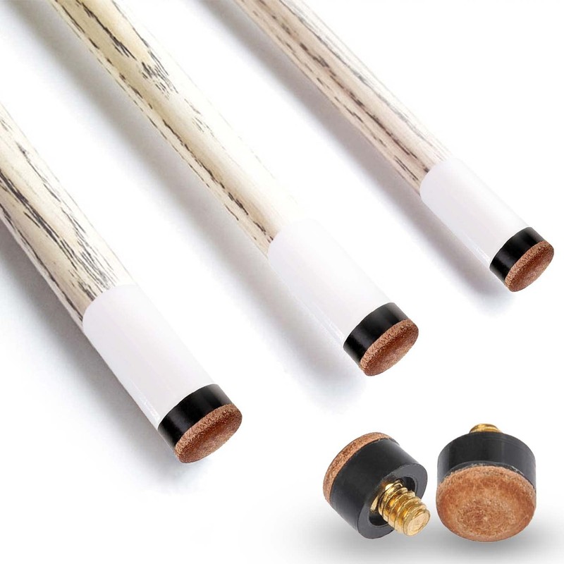 RIVIEVAL 24Pcs Screw on Tips, 10mm Cue Tips Pool Billiard