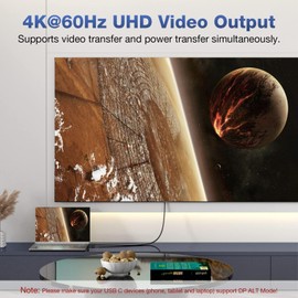 CABLEDECONN 240W/20Gbps Type C to C Cable 1.6FT, USB C 3.2 Gen2 48V/5A PD3.1 Cable, 4K@60Hz Video Output Cord, USB Male to Male Cable Suport Thunderbolt 3 for MacBook Pro, Dell, Arzopa, Galaxy