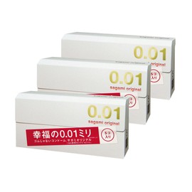 【まとめ買いセット】 サガミオリジナル001 コンドーム 薄型 ポリウレタン製 0.01ミリ 5個入×3