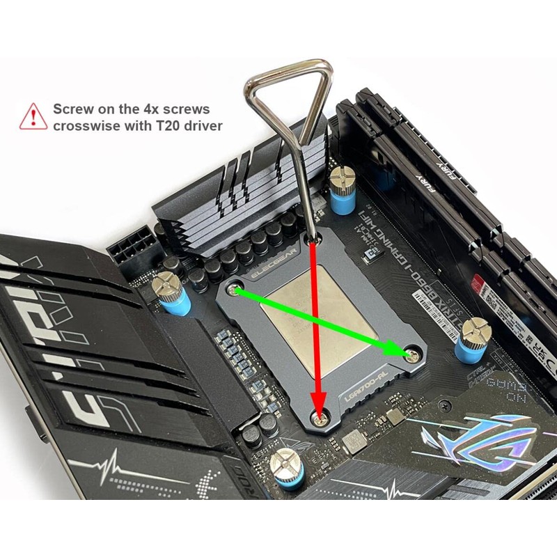ElecGear LGA1700 Anti-Bend Frame, Aluminum Fixing Parts ILM for Intel