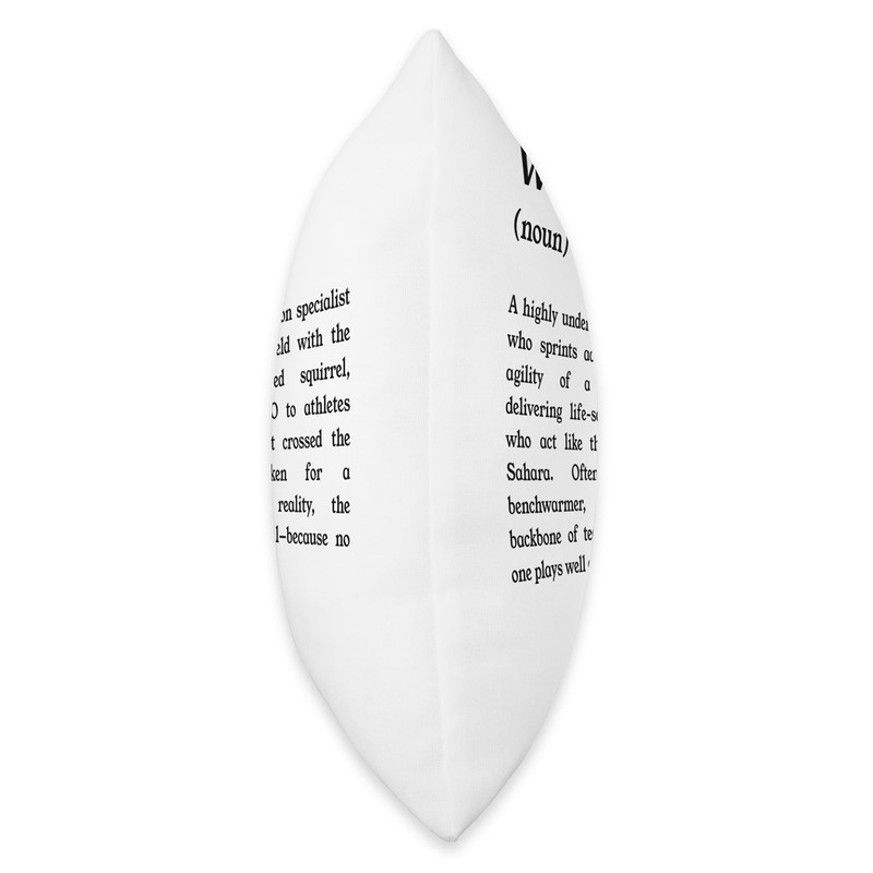 Funny Waterboy Hydration Specialist Definition Throw Pillow