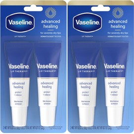 Vaseline Lip Therapy Fórmula avanzada 0.35 oz, Paquete de 4