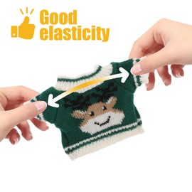 Toyvian Clothes, Doll Clothes Bear Hoodie Sweater Fit 14-18 Inches Bears, Sublimation Stuffed Animal Clothes Cute Tiny Clothes DIY Bear Toy Make Your Own Plush Doll Clothes