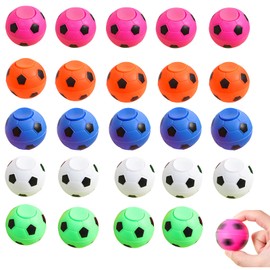Football Fidget Spinner, Football Party Bags Fillers, 24 PCS Random Color Football Party Favours, Party Bags Boys and Girls, Fun Football Gifts for Kids, 1.38 Inches Diameter
