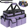ZIOZERTT Cleaning Caddy Bag,Large Cleaning Supplies Organizer with Handle for