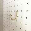 BRASS HOOK Brass Single Hook for Perforated Board 0.4 -
