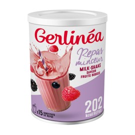 Gerlinéa Drink Milkshake Flavour Red Fruits - Protein Rich Meal Replacement - Powder for Reconstitution - Contains 15 Meals