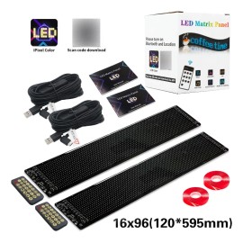 Programable Pantalla Flexible Led Devil Ojos 12x59.5cm 2pzas