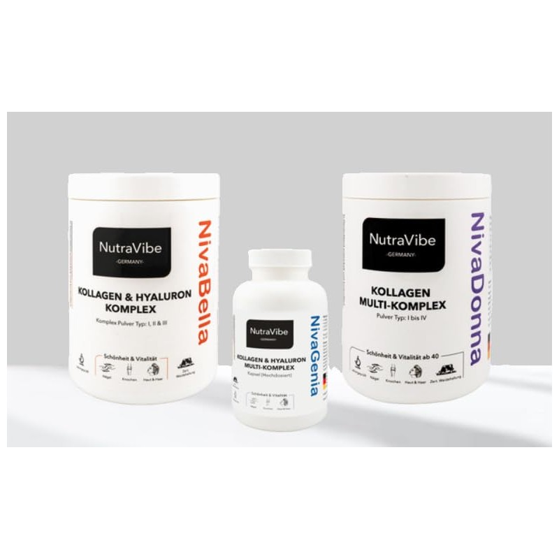 NivaGenia® – Kollagen + Hyaluron Multi- Komplex 240 Kapseln