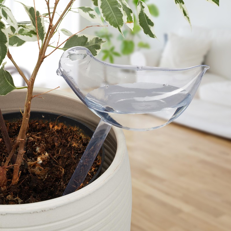 Relaxdays 8 x Automatic Water Dispensing Watering Globes Bird Shape