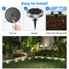 Peasur 4 Pack Solar Lights Outdoor Garden, Solar Ground Light,