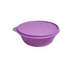 Tupperware Sommer Drops Bowl with Lid Leak-Proof Hitparade Fresh Drops 600 ml 600 ml Food Storage Container (Purple)