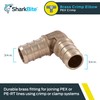 SharkBite 3/4 Inch Crimp 90 Degree Elbow, Brass Plumbing Fitting,