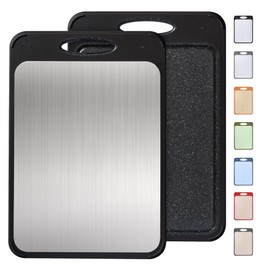 2 in 1 Stainless Steel Cutting Board with Handle Chopping Brides Her Wedding Day Bridal Shower Engaged Engagement Hostess Couple Newly Wed House Christmas Married Future Mrs fiancee Unique Cool Gifts