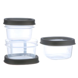 Bexter Pack of 3 Freezer Jars 8 oz (Half Pint 3pk)
