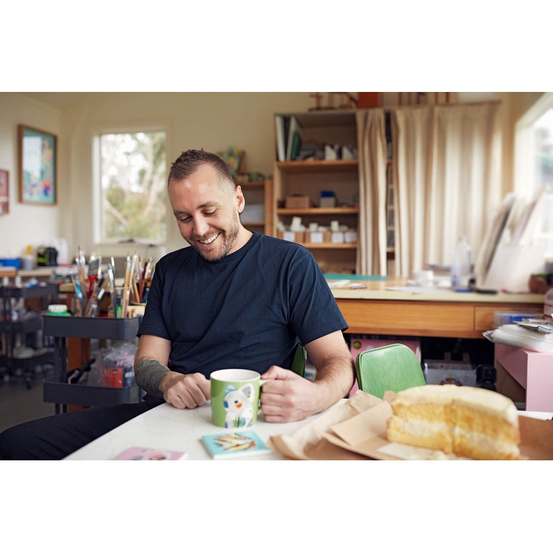 Maxwell & Williams Pete Cromer Bird Tea Towel, Galah Print,