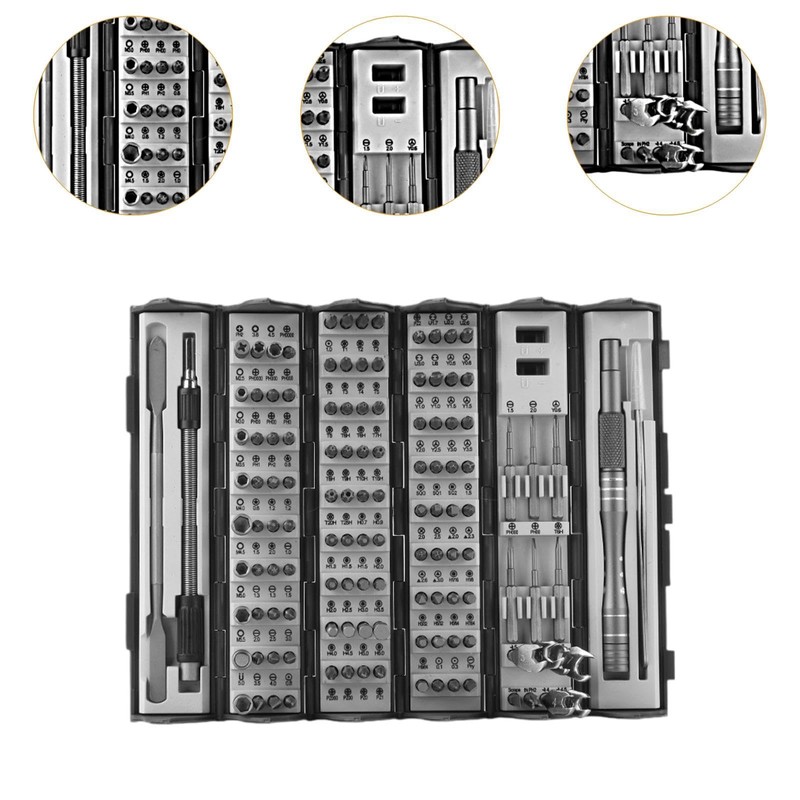 Sharplace 128 in 1 Precision Screwdriver Set, with Cylindrical Case