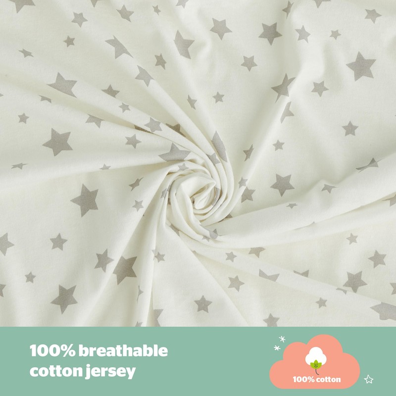 Silentnight Safe Nights Cot Size Fitted Sheets Set 100% Jersey
