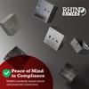 rhinocables Metal 1 Gang Single Socket Back Box, Single Pattress