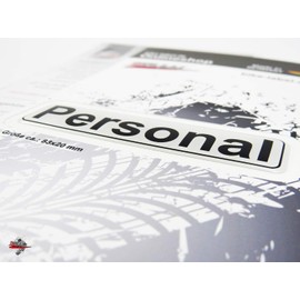 BIKE-label 900036 3D Sticker Safety Sign Personal Door Sign 20 x 83 mm