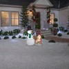 4' Gemmy Airblown Inflatable Golden Retriever w/Snowman Yard Decoration 114364