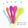 Set of 5 Plastic Measuring Spoons Set Colorful Measuring Cup