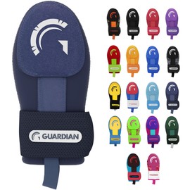 Guardian Baseball Sliding Mitt - Youth and Adult Sizes - Sliding Glove for Baseball - Elastic Compression Strap (Navy)