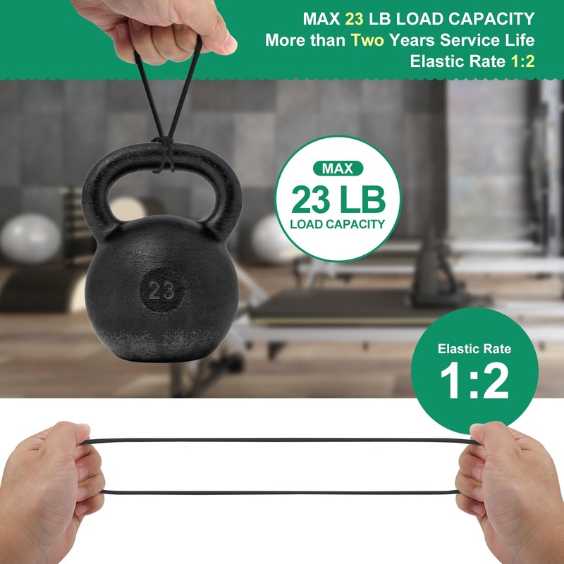 Skytened 60PCS Black Ball Bungee Cords, Heavy Duty Outdoor Bungee