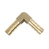 X AUTOHAUX 8mm Brass Barb Elbow 90 Degree Male Thread