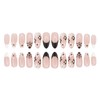 Spring Press on Nails Almond Medium Fake Nails Pink Nails