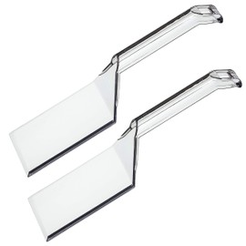 Plasticpro Disposable Plastic Serving Spatula Durable Heavy Duty Premium Serving Utensils Clear Pack of 4