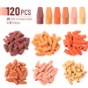 Mr. Pen- Pencil Top Erasers, 120 Pack, 6 Different Sunset