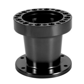 Fydun Steering Wheel Hub Spacer 2 Colours 3 Inch Universal Car Aluminium Spacer Steering Wheel Hub Adapter Quick Release Kit (Black)