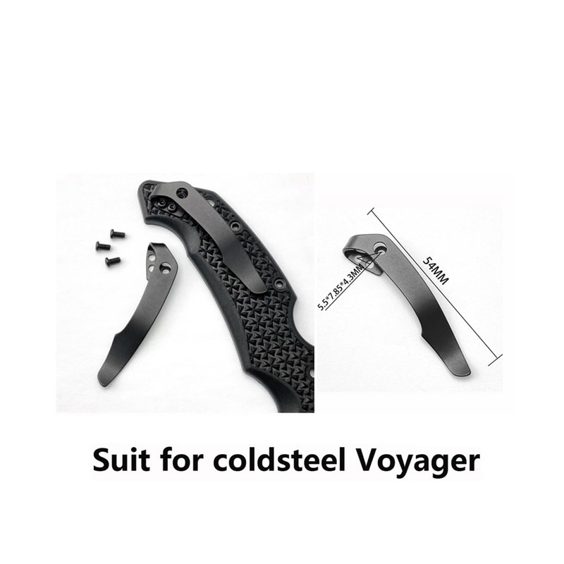 2 Pcs Deep Carry Pocket Clip Replacement for Voyager Folding