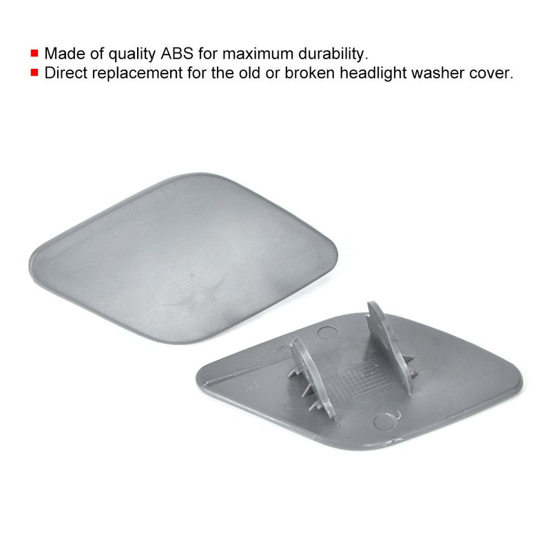2pcs Left Right Headlight Washer Cover Cap 51657052427 Fits for