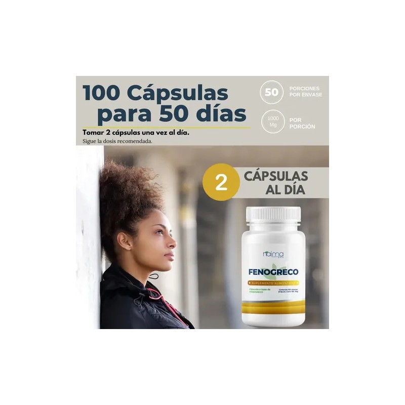 Fenogreco 500mg - 300 Cápsulas Pack