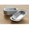 Tongmaster 1/2LB Foil Pie Ashet Rectangle Aluminium Dish, Meat Steak,Disposable
