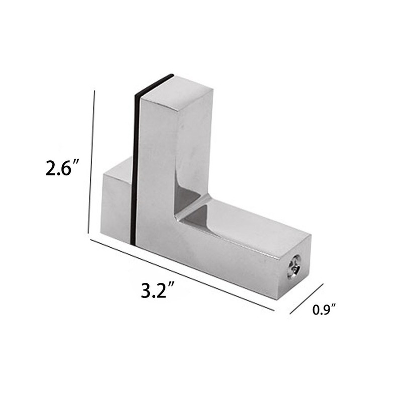 Staircase Glass Clamp Stair Brackets Holder Flat 2 Pcs or